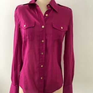 TORY BURCH Blouse size 4 tiny holes